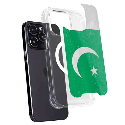 Pakistan Flag Distressed iPhone 16 Pro Max MagSafe Case